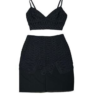 Bebe Lace Skirt Set